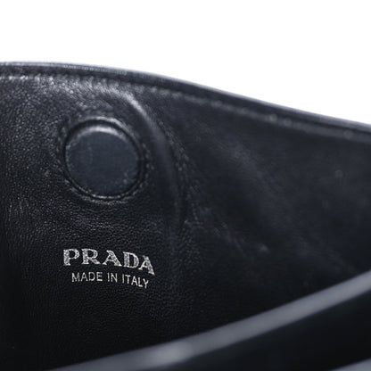 Prada City Calfskin Small Margit Bag  White Black 5 of 7