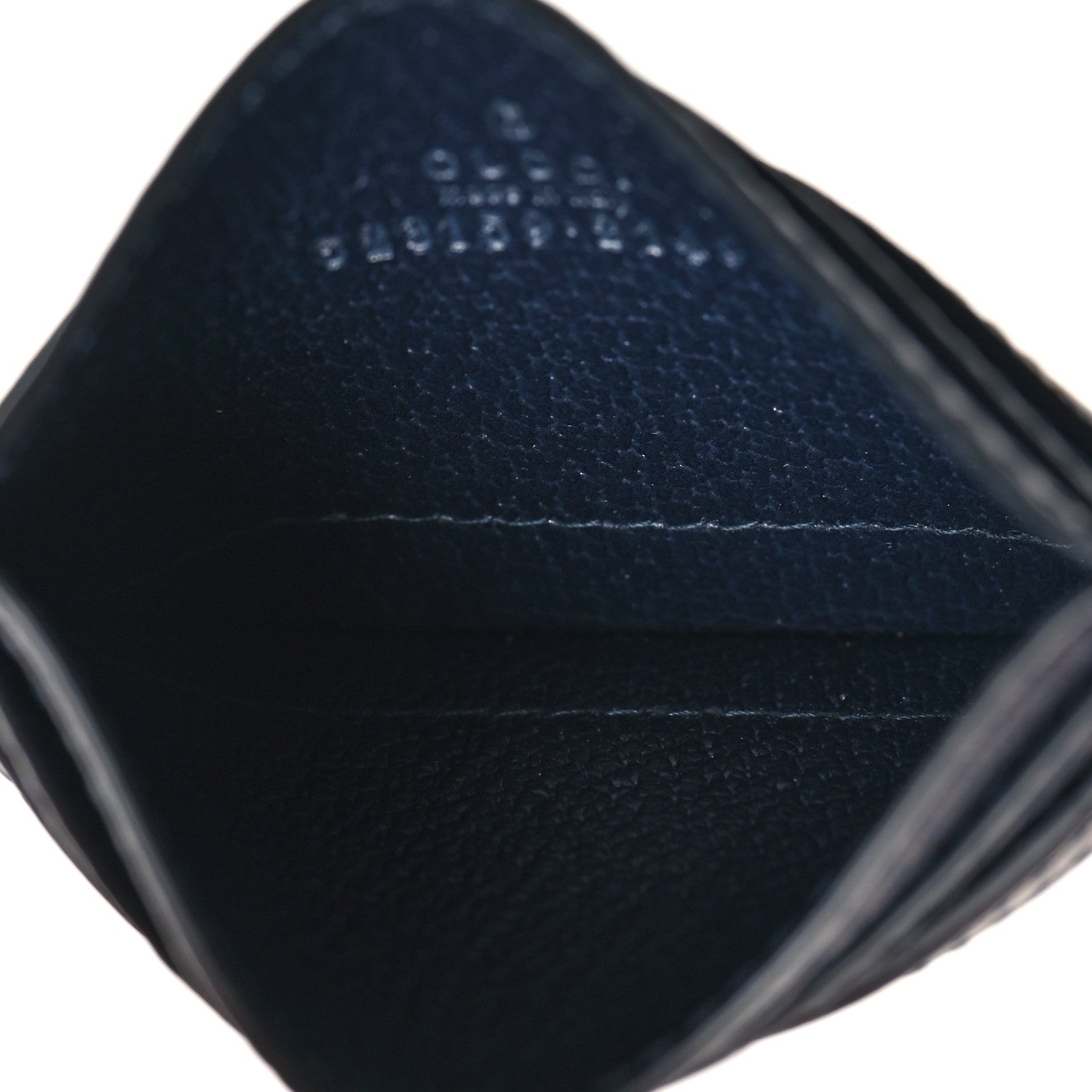 Gucci GG Supreme Monogram Textured Dollar Calfskin Web Ophidia Card Holder Beige Blue 5 of 6