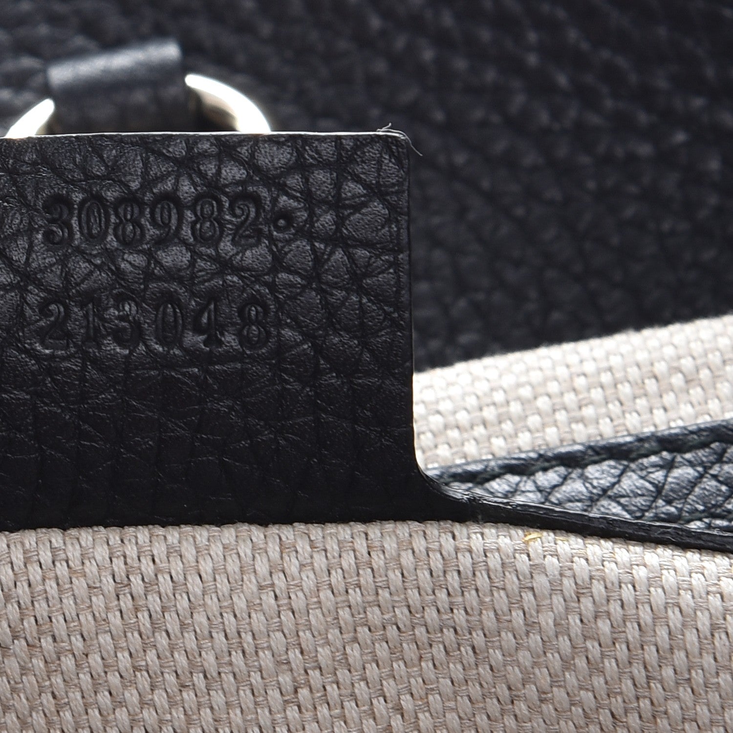 Gucci Pebbled Calfskin Medium Soho Chain Shoulder Bag Black 7 of 7