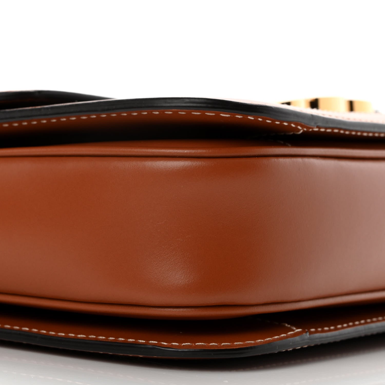 Celine Triomphe Canvas Calfskin Medium Triomphe Bag Tan 12 of 13