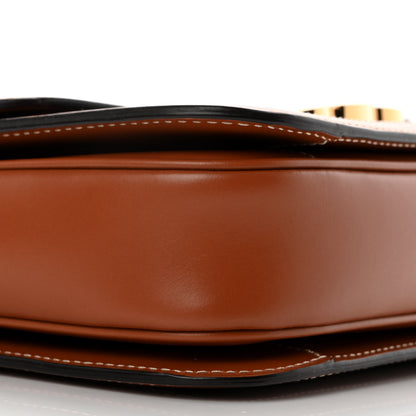 Celine Triomphe Canvas Calfskin Medium Triomphe Bag Tan 12 of 13