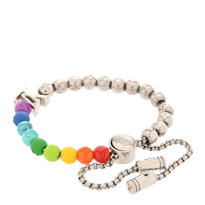 Louis Vuitton Metal Resin Monogram Beads Bracelet Multicolor 3 of 5