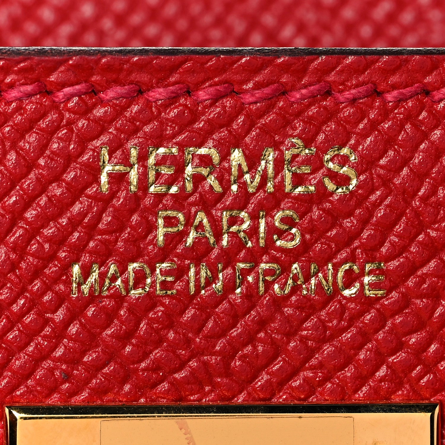 Hermes Epsom Kelly Sellier 35 Rouge Casaque 23 of 35