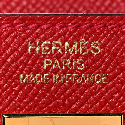 Hermes Epsom Kelly Sellier 35 Rouge Casaque 23 of 35