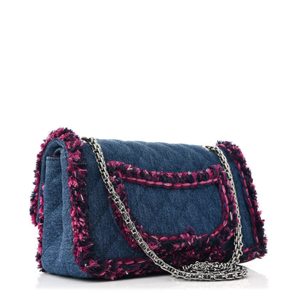 Chanel Denim Tweed 2.55 Reissue 225 Flap Blue Dark Pink 3 of 7
