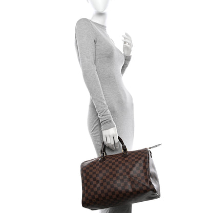 Louis Vuitton Damier Ebene Speedy 35 2 of 12
