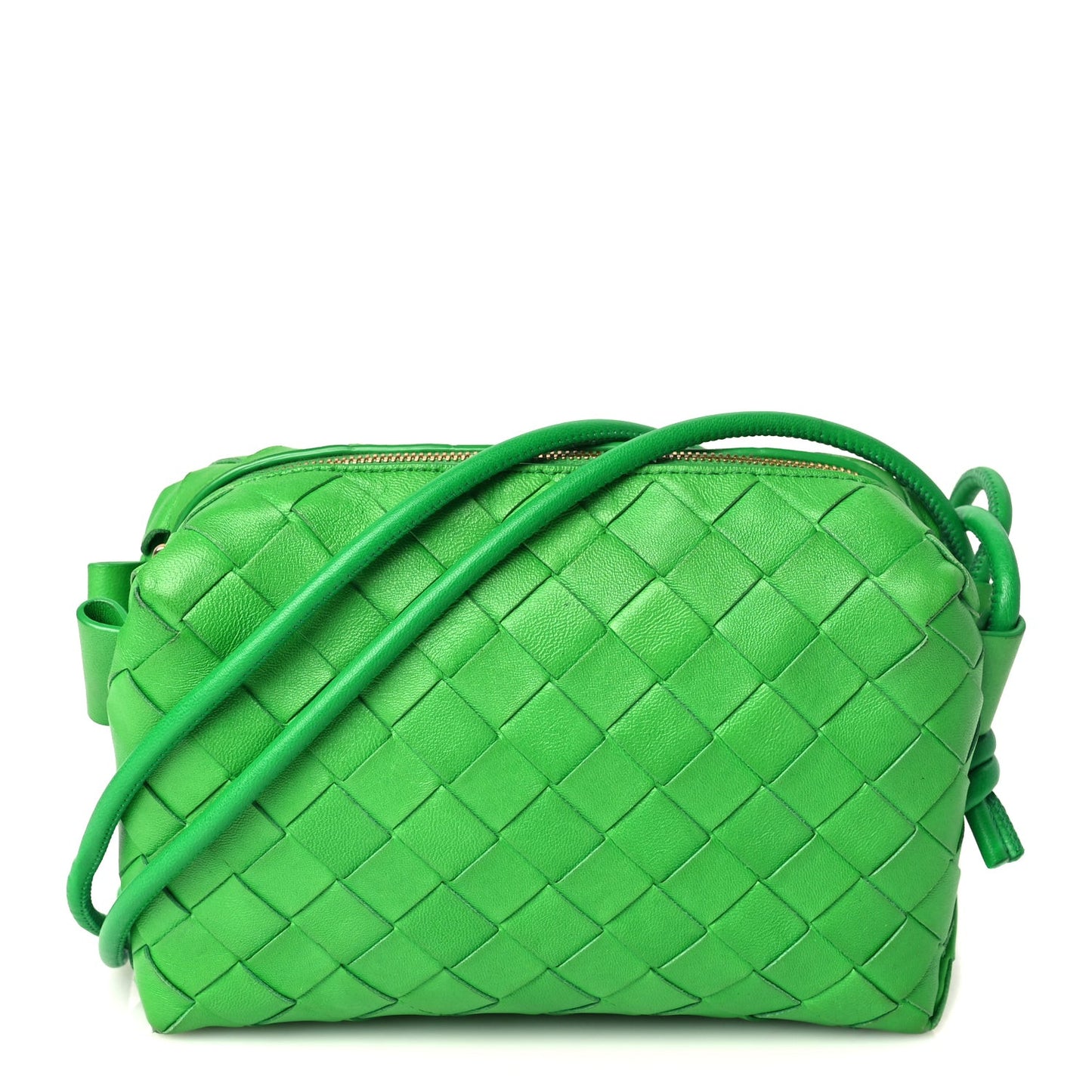 Nappa Intrecciato Mini Loop Camera Bag Parakeet
