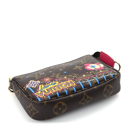 Louis Vuitton Monogram 2020 Christmas Animation Roller Coaster Mini Pochette Accessories Pivoine 3 of 8