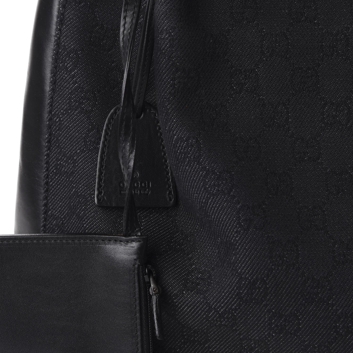 Gucci Denim Monogram Tote Black 8 of 8