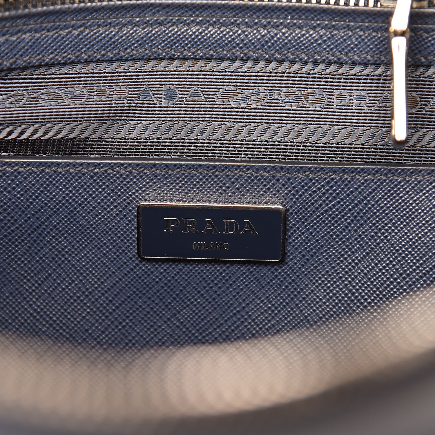 Prada Saffiano Medium Galleria Double Zip Tote Baltico 6 of 9