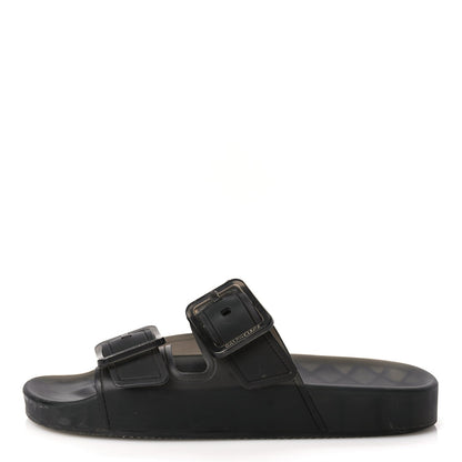 Balenciaga Technical Polyurethane Mallorca Slide Sandals 38 Black 1 of 6