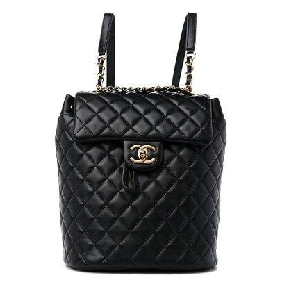 Chanel Lambskin Quilted Small Urban Spirit Backpack Black 1 of 9