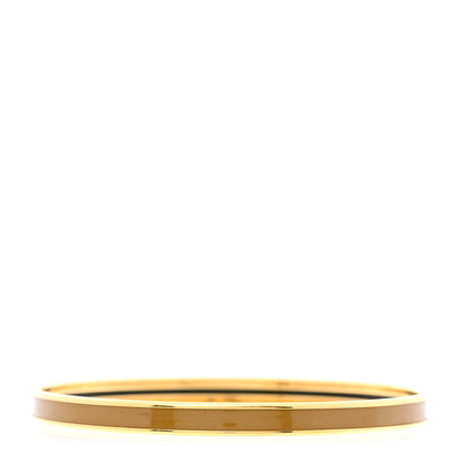 Hermes Enamel Uni Bangle Bronze Dore 3 of 6