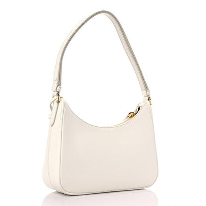 Prada Saffiano Lux Mini Re-Edition Shoulder Bag White 3 of 9