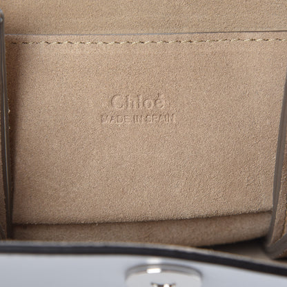 Chloe Suede Calfskin Mini Faye Bracelet Bag Light Cloud 6 of 6