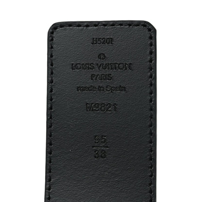 Louis Vuitton Calfskin Monogram 40mm LV Initiales Reversible Belt 95 38 Black 3 of 5