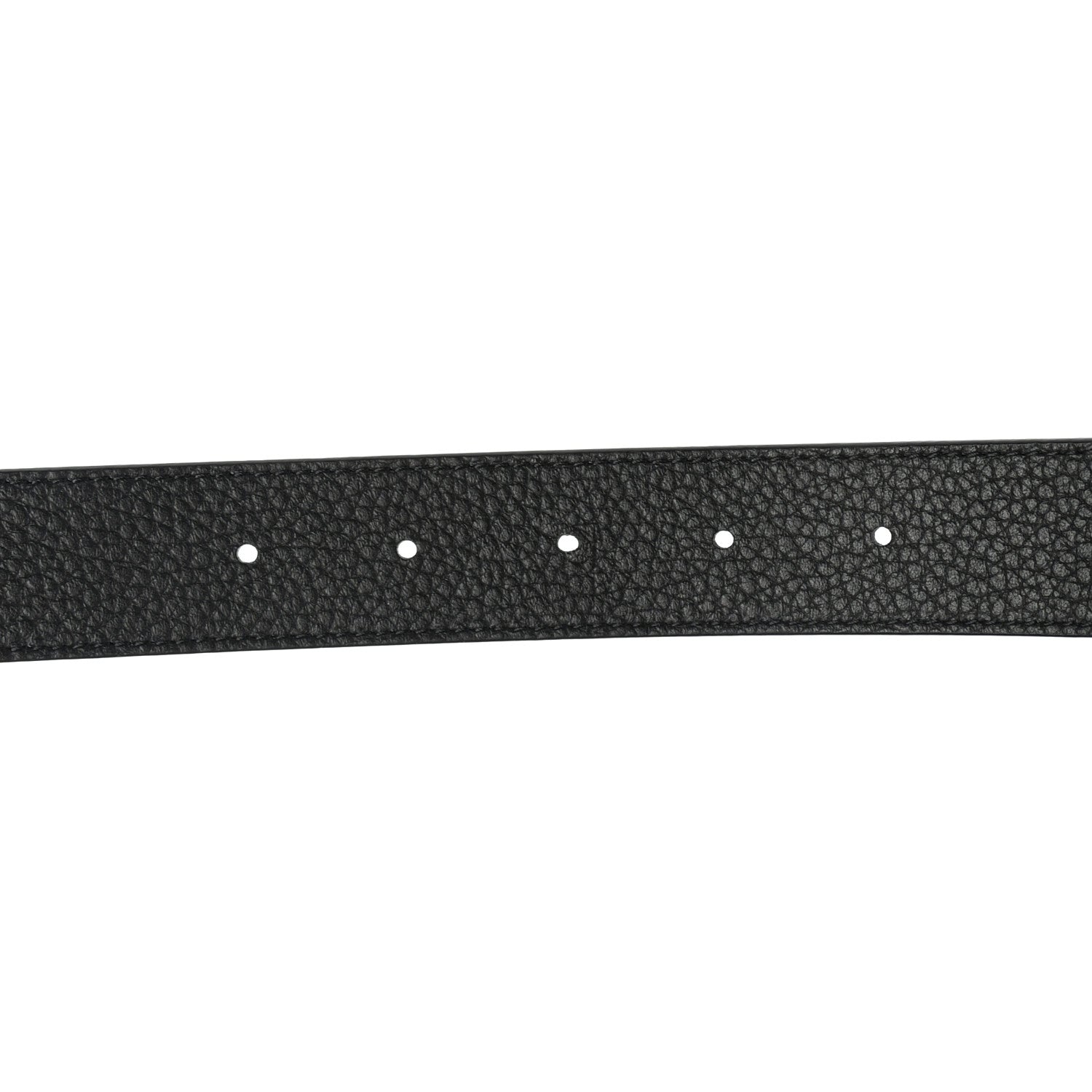 Louis Vuitton Taurillon Calfskin 30mm LV Initiales Reversible Belt 85 34 Black 4 of 5