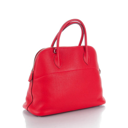 Hermes Taurillon Clemence Bolide 35 Rouge Casaque 3 of 9