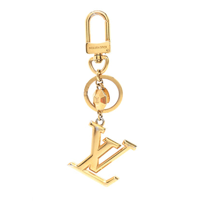 Louis Vuitton LV Facettes Bag Charm Key Holder Gold 1 of 5
