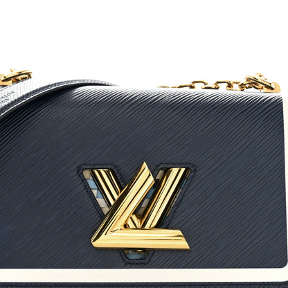 Louis Vuitton Epi Guinguette Twist Shoulder Bag MM Indigo Blue 8 of 13
