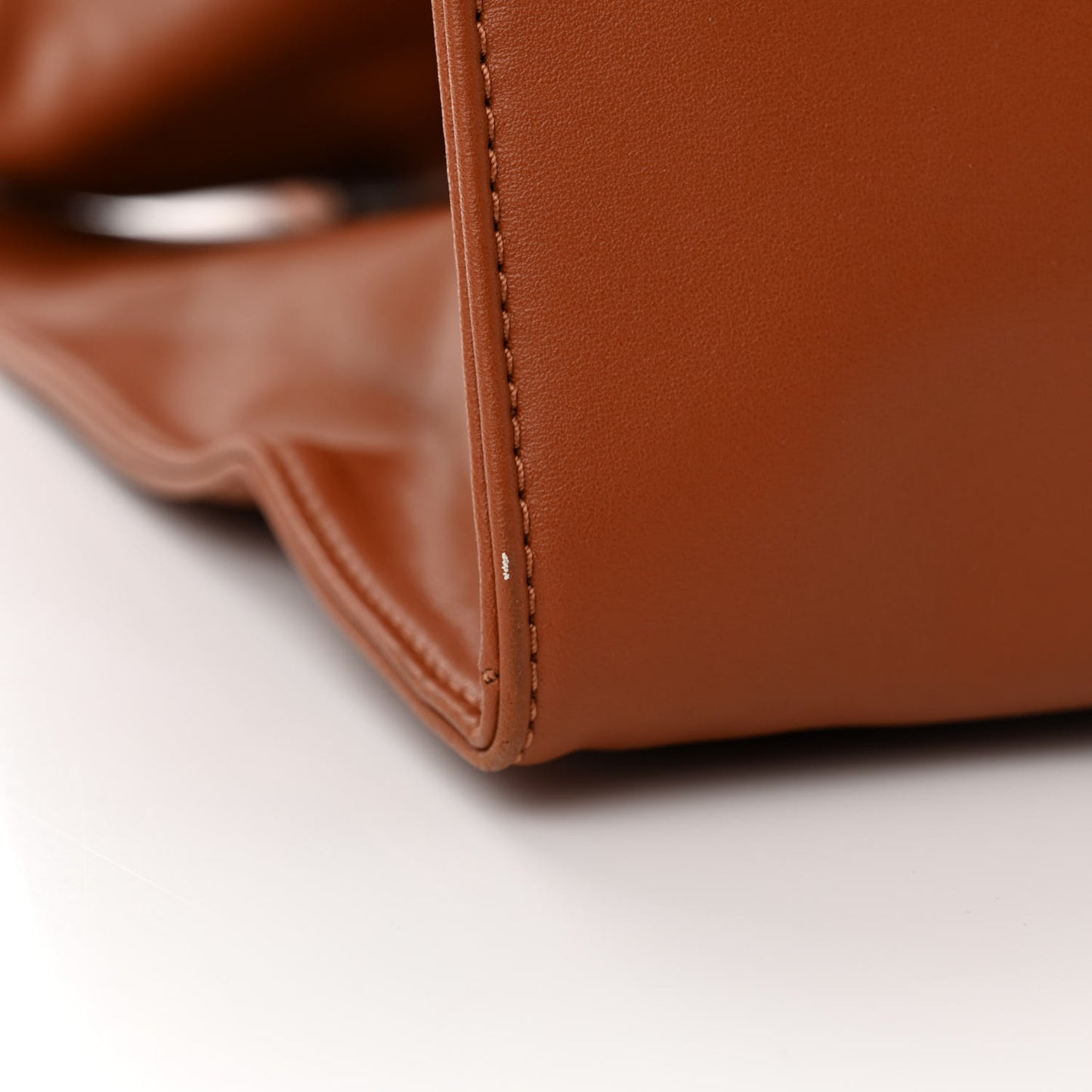 Vegan Leather Large Shopping Bag Tan