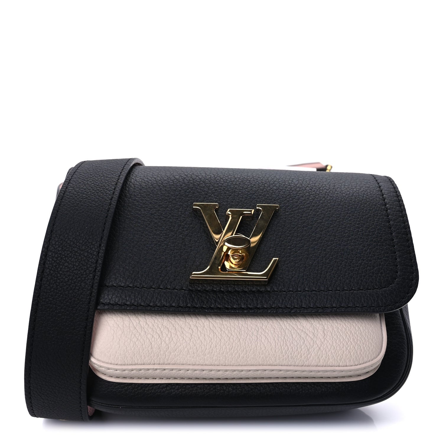 Louis Vuitton Grained Calfskin Lockme Tender  Black 1 of 8