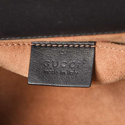 Gucci Calfskin Studded Small Padlock Shoulder Bag Black 6 of 8