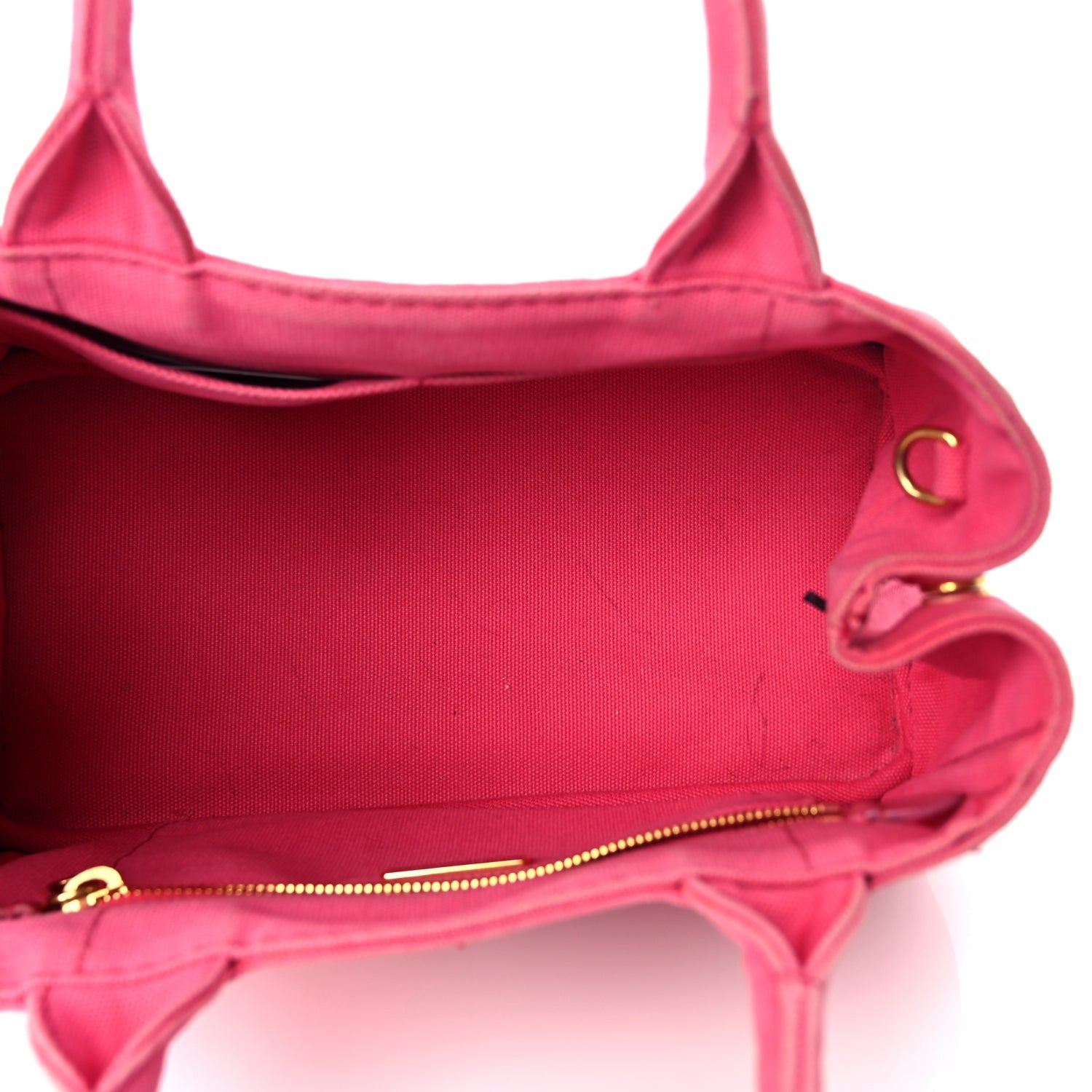 Prada Canapa Small Logo Tote Peonia Peonia 4 of 9
