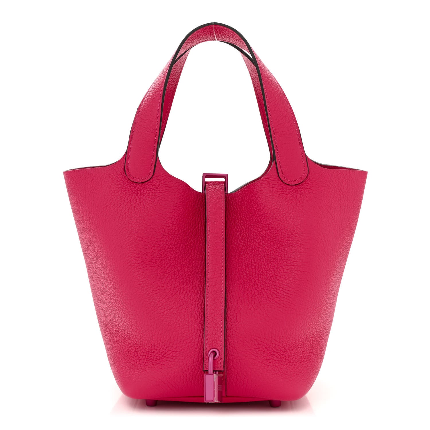 Hermes Taurillon Clemence Monochrome Picotin Lock 18 PM Rose Mexico 1 of 11