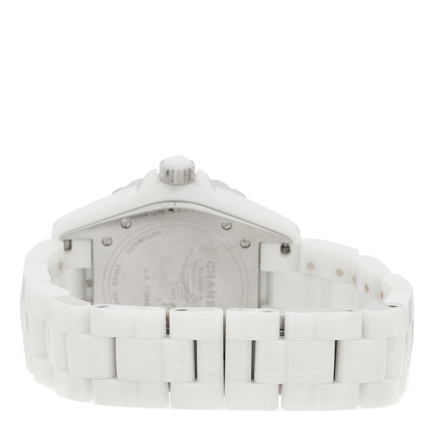 Chanel Stainless Steel Ceramic 38mm J12 Automatic Watch White 3 of 5