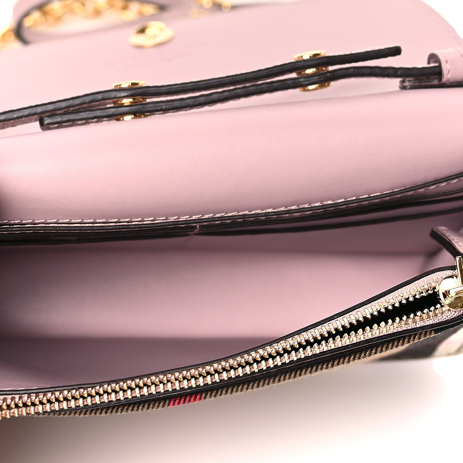 Burberry Derby Calfskin House Check Mini Hampshire Crossbody Pale Orchid 4 of 8