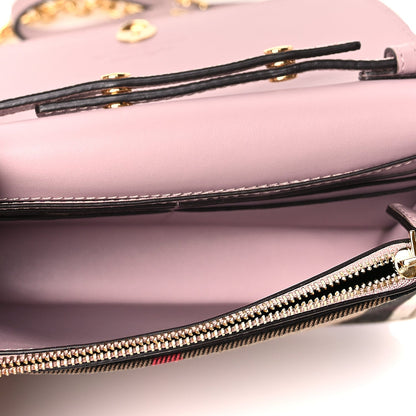 Burberry Derby Calfskin House Check Mini Hampshire Crossbody Pale Orchid 4 of 8