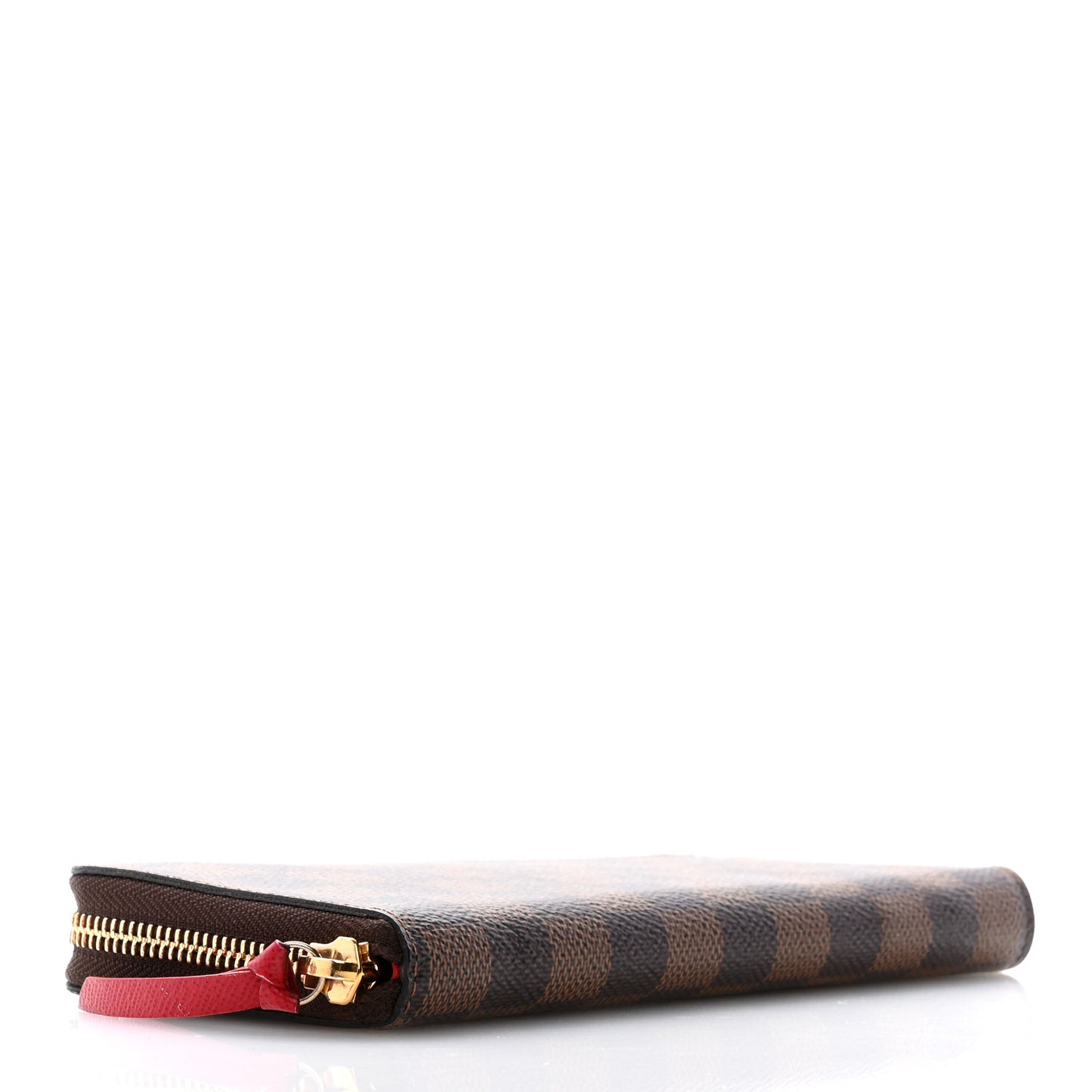 Damier Ebene Clemence Wallet Cherry