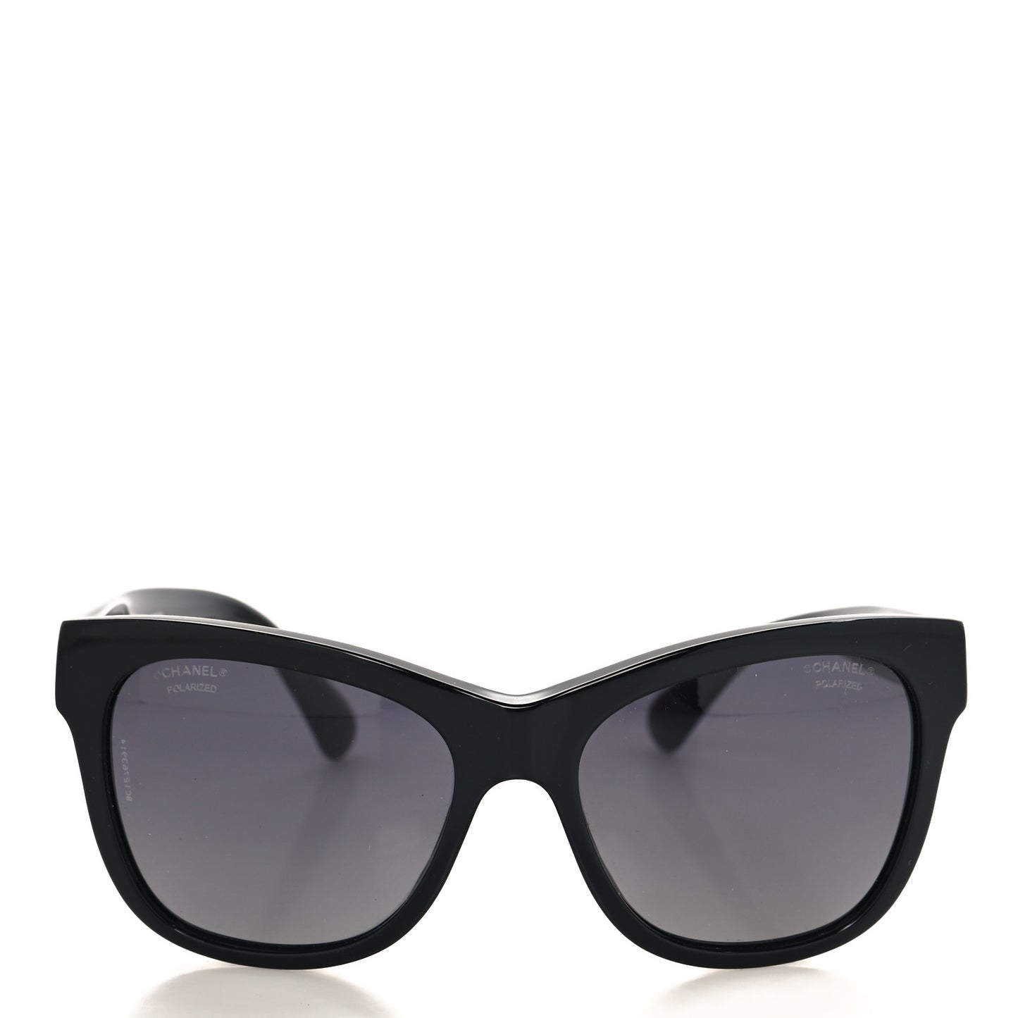 Acetate Polarized Square CC Sunglasses 5380 Black