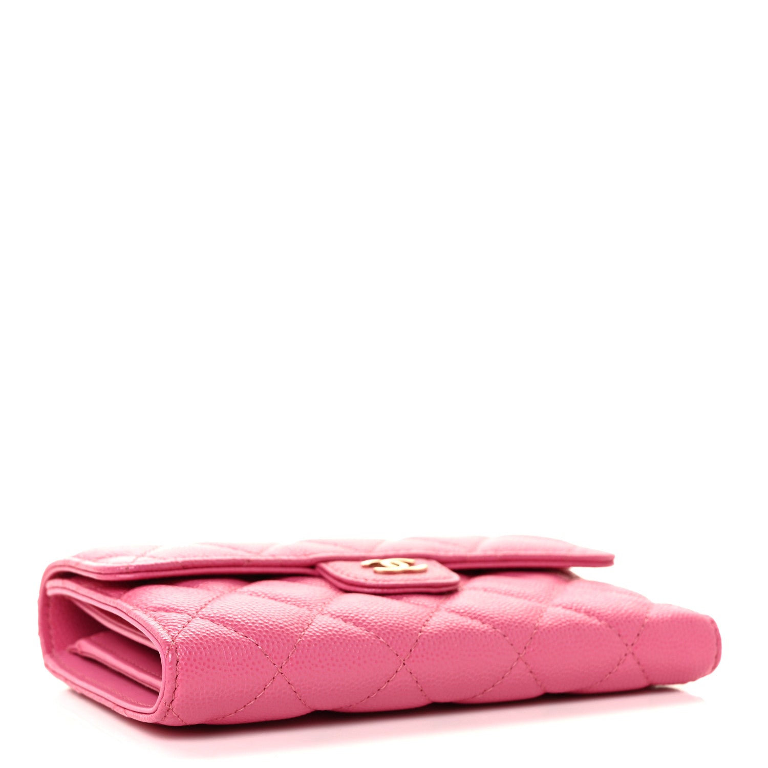 Chanel Caviar Quilted Medium Flap Wallet Pink 4 of 9