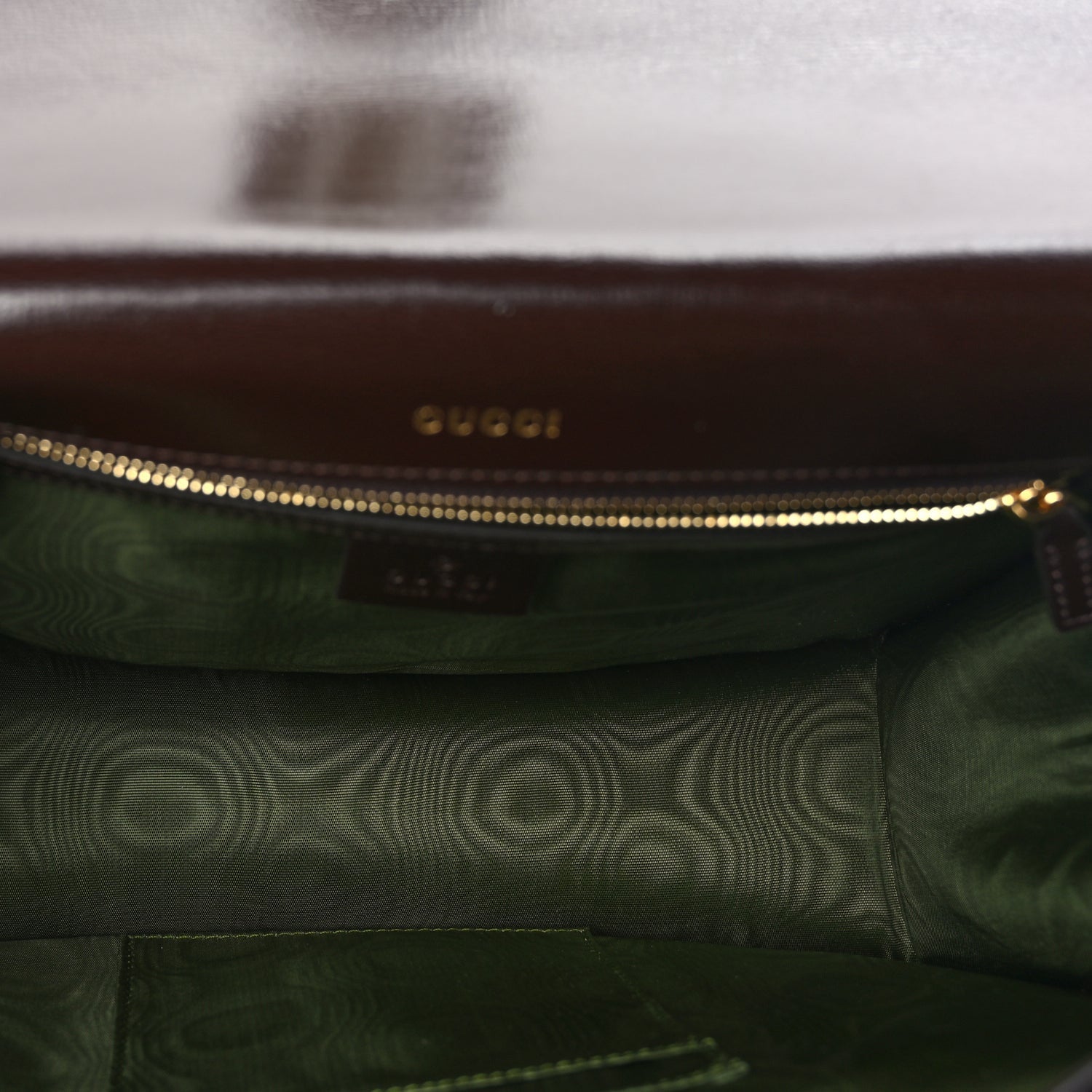 Gucci Suede Medium Torchon GG Ring Shoulder Bag  Reflex Brown 4 of 9