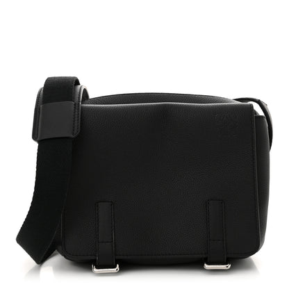 Loewe Soft Grained Calfskin XS Military Messenger Bag Black 1 of 11