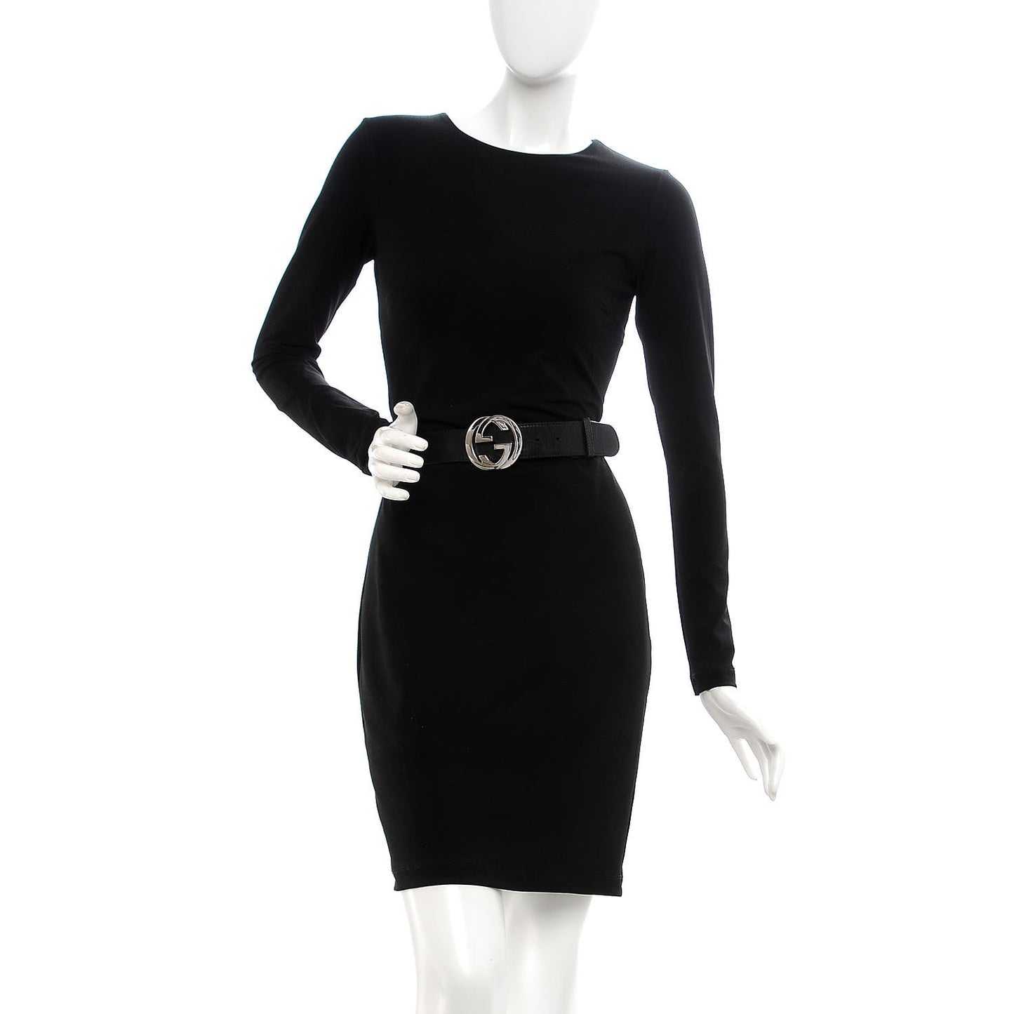 Calfskin GG Interlocking Belt 90 36 Black