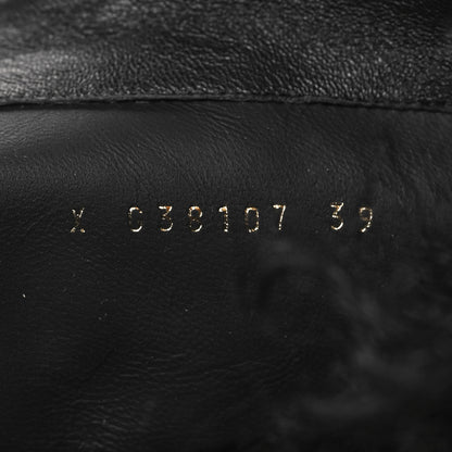 Chanel Shearling Sheepskin High Boots 39 Black 6 of 7