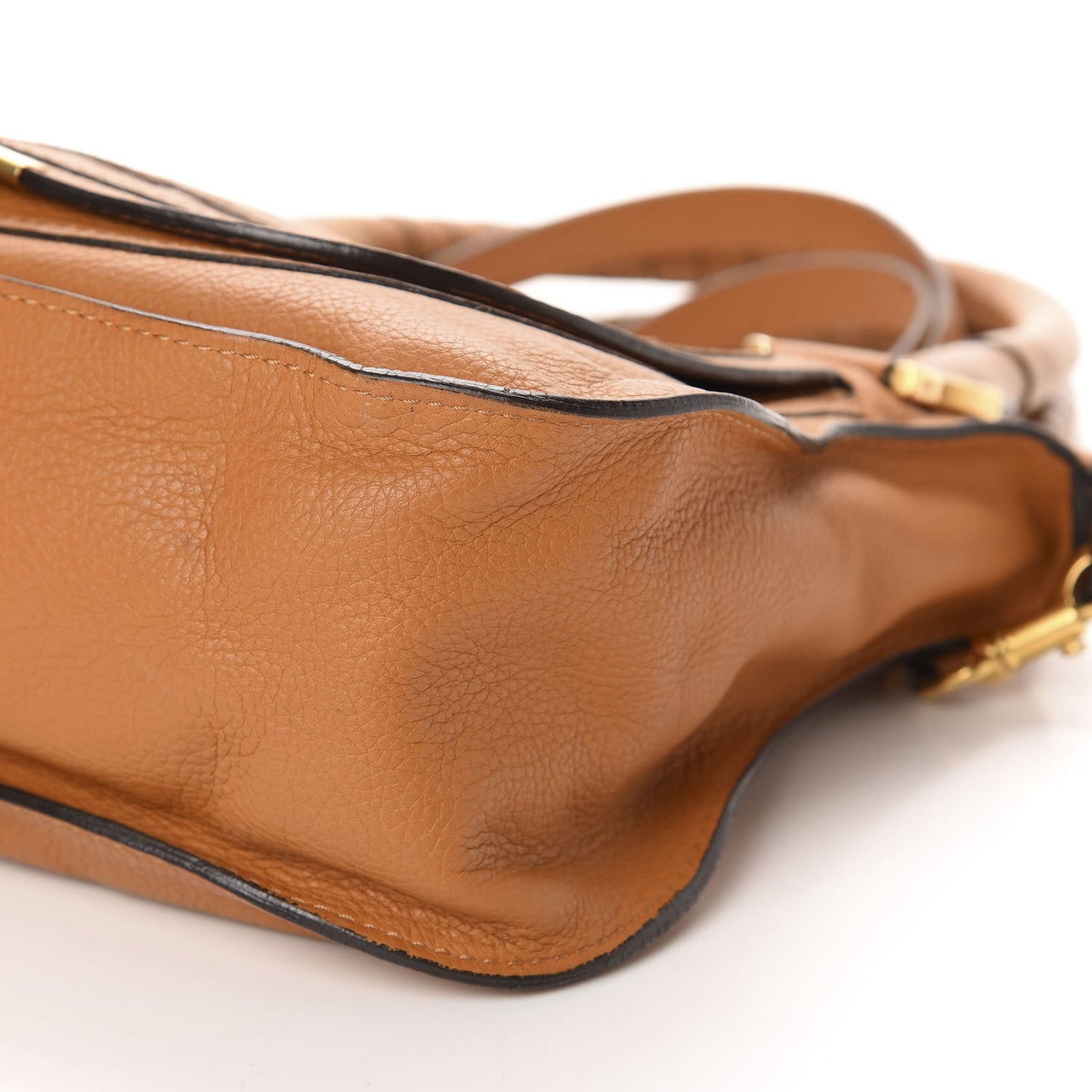 Calfskin Medium Marcie Satchel Tan