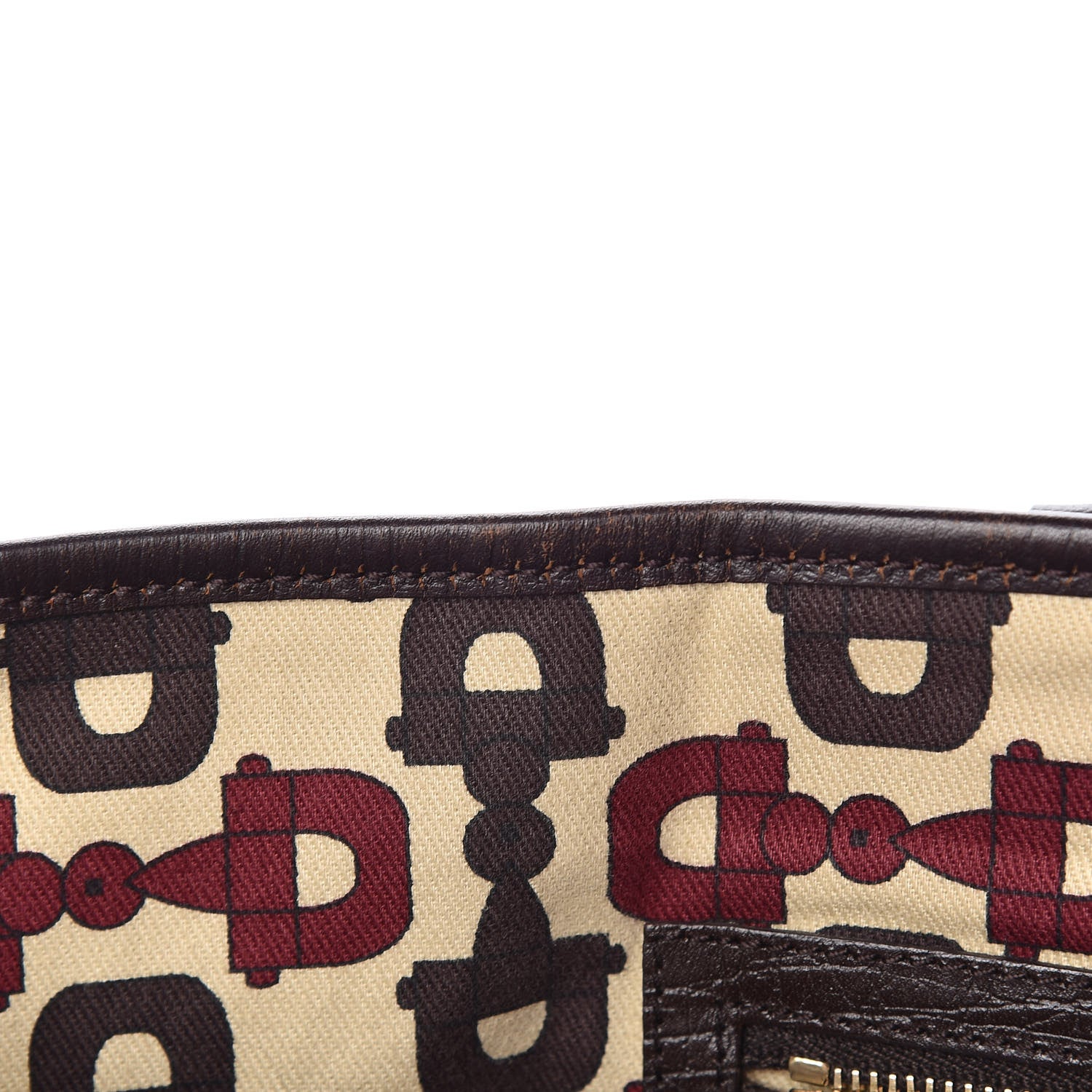 Gucci Monogram Large Jolicoeur Tote Brown 9 of 12