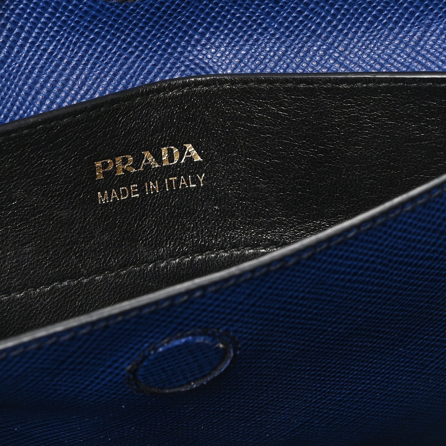 Prada Saffiano Cuir Small Double Bag Inchiostro 6 of 7