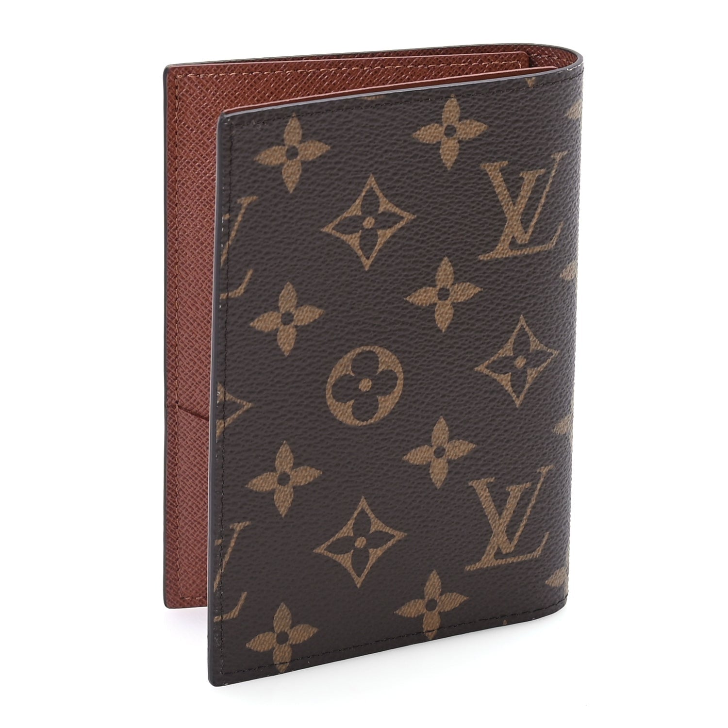 Louis Vuitton Monogram Passport Cover Brown 2 of 7