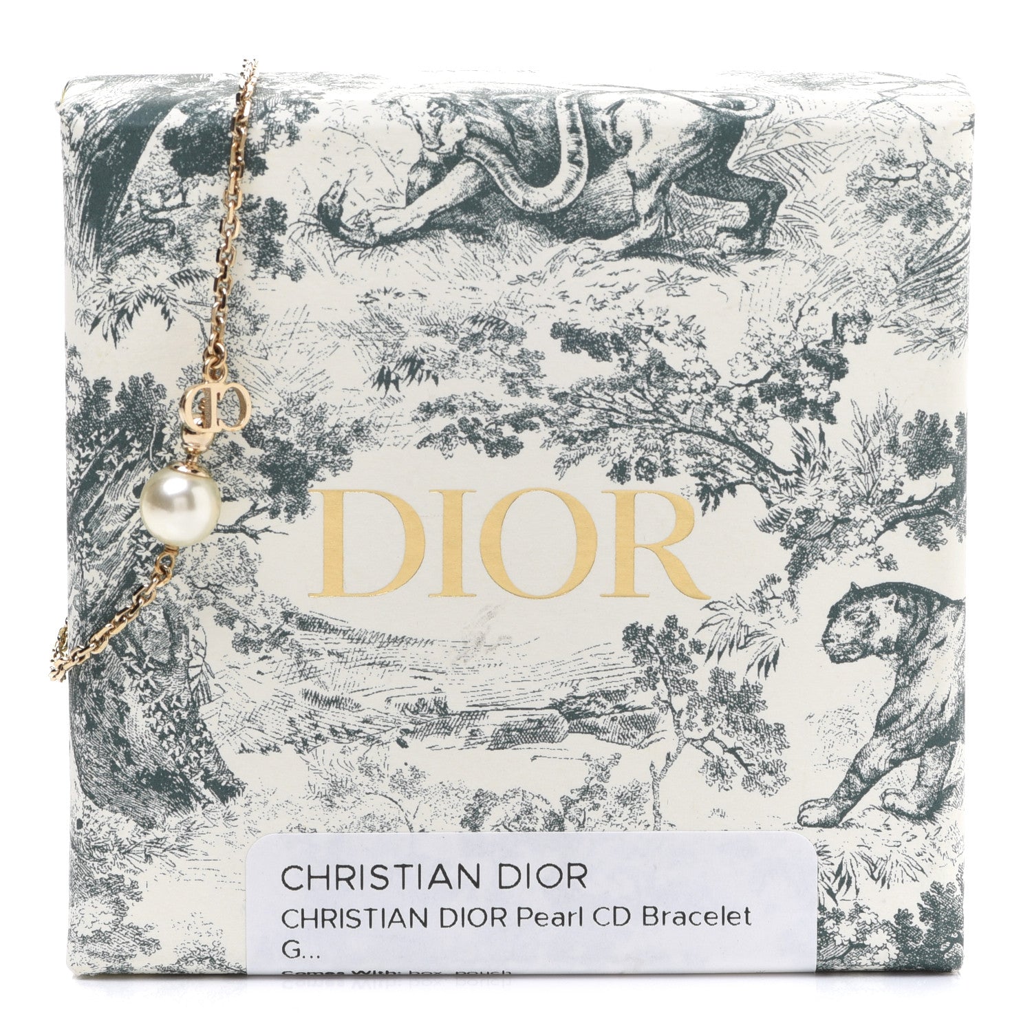 Christian Dior Pearl CD Bracelet Gold 6 of 6