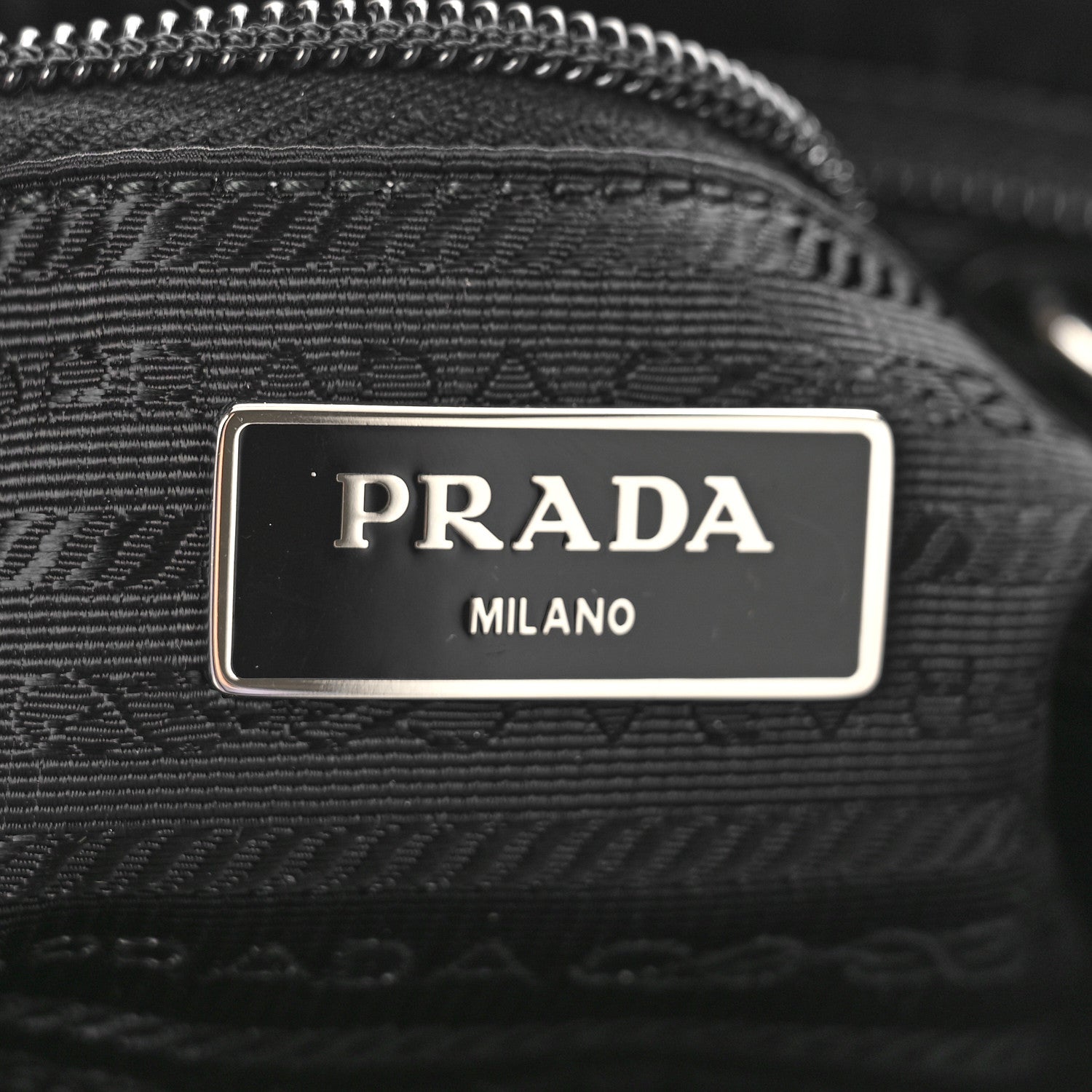 Prada Nylon Messenger Bag Black 6 of 8