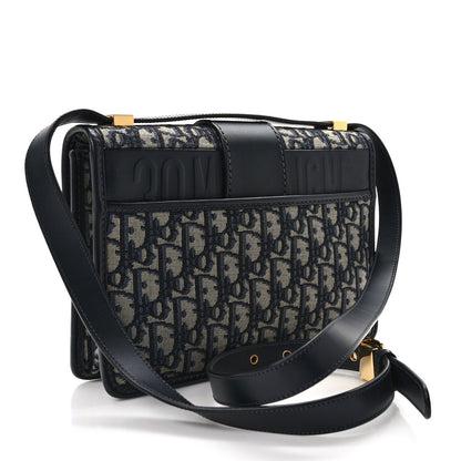 Christian Dior Oblique 30 Montaigne Flap Bag Blue 3 of 9