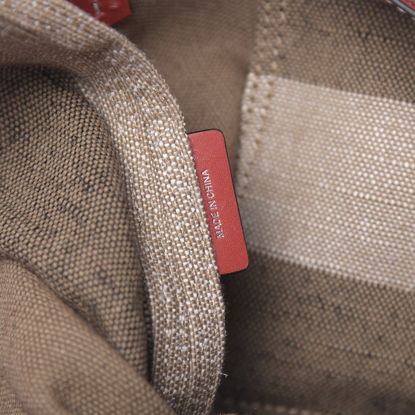 Canvas Mega Check Medium Maidstone Cadmium Red