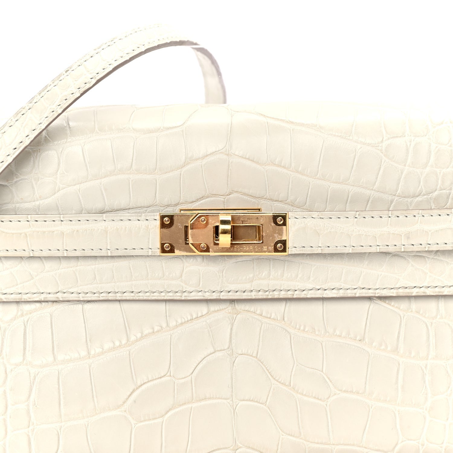 Hermes Matte Alligator Kelly Wallet To Go  Betton 6 of 7