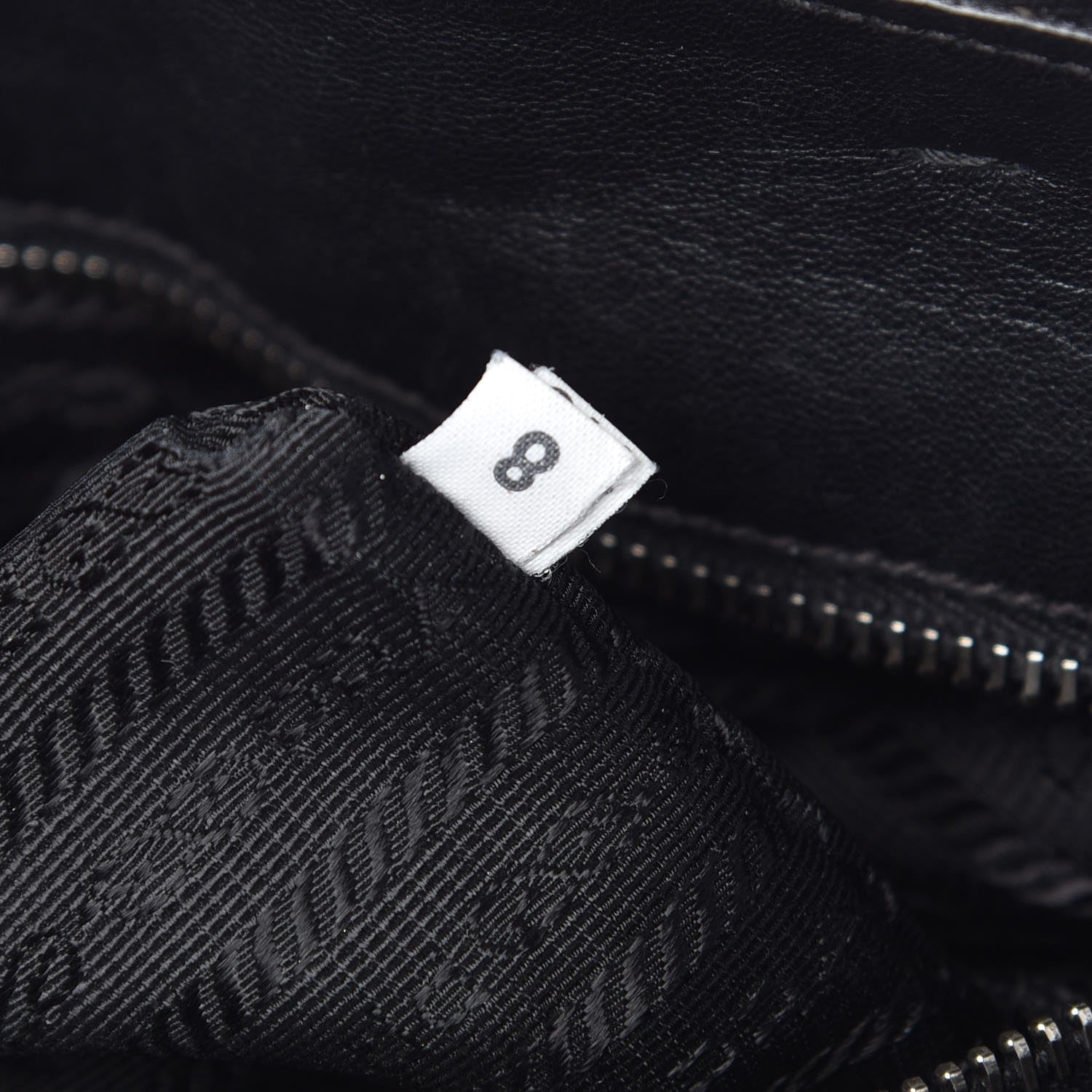 Prada Vernice Gaufre Tote Black 10 of 12