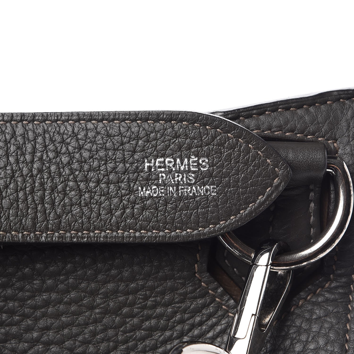 Hermes Taurillon Clemence Bicolor Jypsiere 34 Ardoise Gris Tourterelle 7 of 12